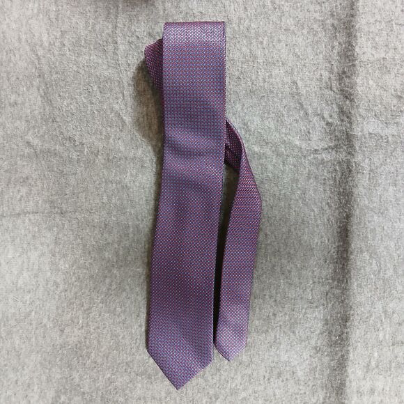 Ivy Crew Maroon Hand Made 100% Polyester Men’s Neck‎ Tie Made In China - Picture 9 of 10